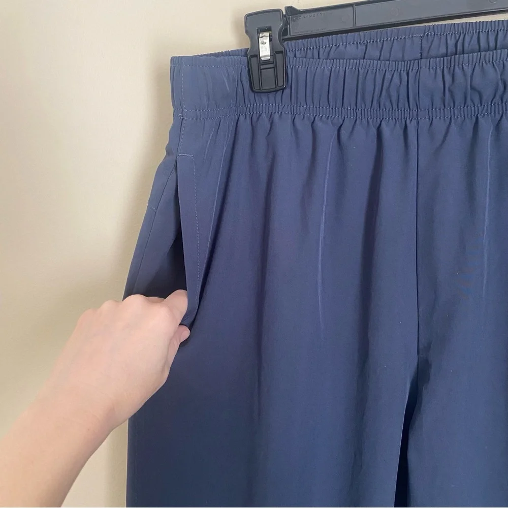 Berkley Jensen men’s active pant size Large Blue zipper cuff elastic waist